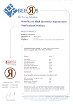 BEE Certified